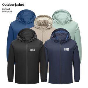 <b>Men's</b> Hooded Jacketswaterproof <b>Men</b> Windbreaker Jacket Customized Design <b>Men</b> Rain Jackets Waterproof Windbreak Softshell <b>Raincoat</b> - Product Image 2