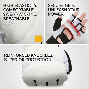 Guantes de Boxeo Profesionales AceWarm de Medio Dedo con Cierre de Gancho y Bucle para MMA, Kickboxing, Sanda, Entrenamiento con Saco de Boxeo y Uso en Exteriores - Product Image 2