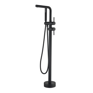 Conjunto de Bañera y Ducha de Lujo Moderno Cromado Negro de Latón de Grado A para Hotel - Product Image 2