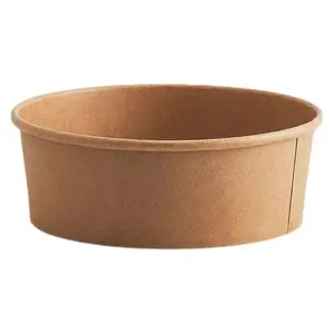 Food grade waterproof disposable kraft paper rectangle bowl