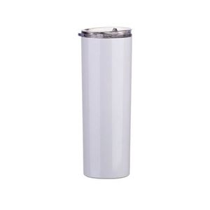 Gobelet droit à double paroi en acier inoxydable 304 de 20 oz avec logo personnalisé, pour le bureau et la maison, avec couvercle - Product Image 2