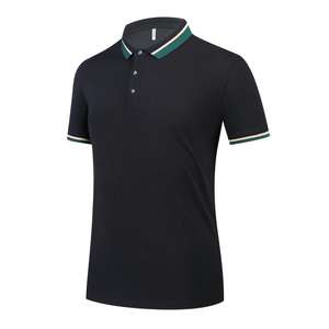 Polos suaves y cómodos para hombre de 200gsm al por mayor, camisetas de trabajo de algodón piqué con estampado bordado personalizado para hombre - Product Image 4