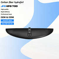 Axis Series HPS 700 Planche hydroptère en carbone haute performance 870cm ² Ensemble de feuilles d'aile avant pour SUP Surf Kite Foiling Carbon Fiber