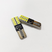 Bombillas LED T10 W5W 24 SMD 4014 194 para Automóviles, Iluminación para Autos, 12V 24V, Lámpara LED para Auto, Canbus, Sin Error, Sin Polaridad, Rojo, Ámbar, Azul