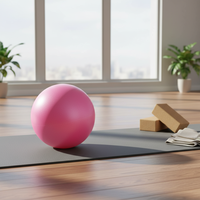 Ballon d'exercice en PVC écologique pour Pilates et Yoga, antidérapant, léger, mini, portable, diamètre 20-25 cm, anti-explosion, facile à nettoyer
