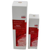 Boîte d'emballage personnalisable en carton blanc à double insertion pour toner, différentes tailles pour cosmétiques et vernis à ongles