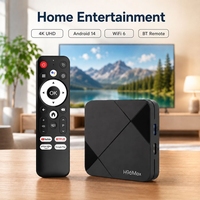 TV Box Android 4K H96Max RK3518 Android 14 RK3518 4K 60fps WiFi 6 2GB RAM 16GB ROM OEM ODM Logotipo Personalizado