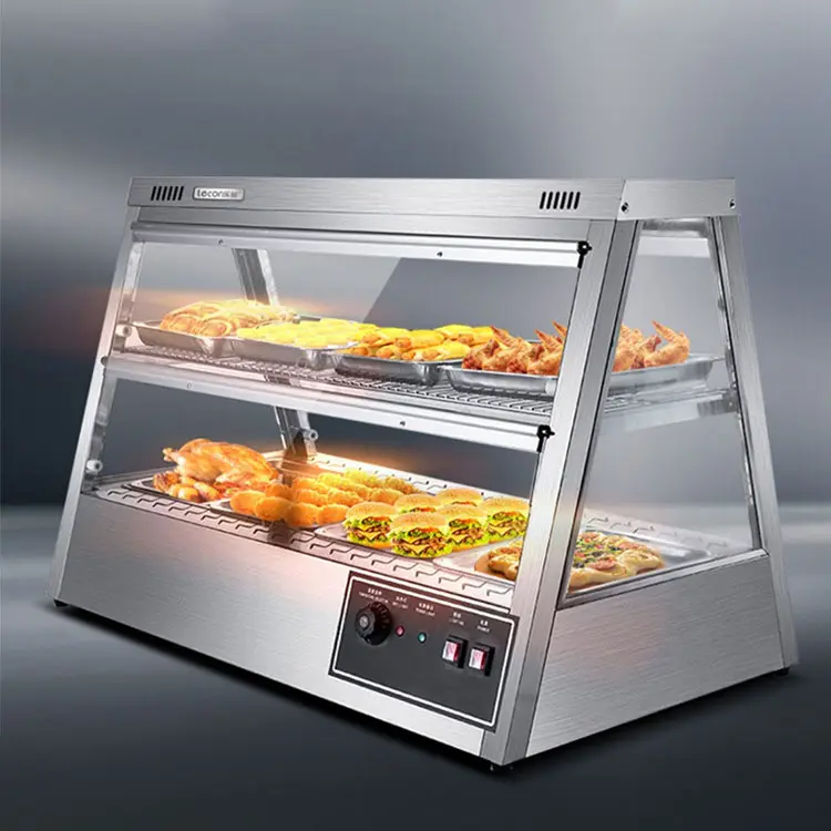 Astar फास्ट फूड रसोई उपकरण गर्म बिक्री के लिए भोजन प्रदर्शन Warmers शोकेस