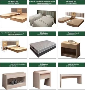 Bilido Custom Express Hotel Chambre Standard Chambres Lits Etoiles Hotel Appartements Meubles Pellet Peinture <span class=keywords><strong>Plaque</strong></span> Lit Double - Product Image 6