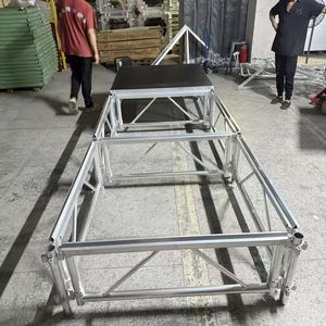 Xách tay hợp kim nhôm mô-đun sân khấu sàn vuông nền tảng giàn có thể điều chỉnh chân cài đặt nhanh chóng 500kg Tải công suất 60cm - Product Image 3