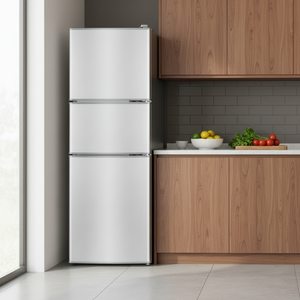 Холодильник из нержавеющей стали с тремя дверцами, ручным размораживанием, объемом 72 л, класс энергоэффективности А, для дома и отелей, прямые поставки с завода - Product Image 3