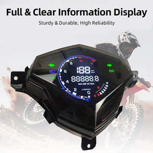 Velocímetro LCD de plástico de 12V para motocicleta, odómetro para Yamaha MIO125, medidor de combustible digital de alta precisión, repuesto - Product Image 3