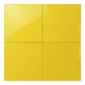 Piastrella Gialla 25 X 25 Cm Lucida con Bordi Rettificati 1.25 - Product Image 2