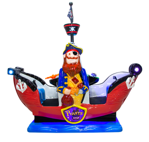 Máquina de Juego de Diversión Infantil Educativa de <span class=keywords><strong>2</strong></span> Plazas, Tipo Columpio de Barco Pirata de Fibra de Vidrio, Operada con Monedas, para Interiores, 220V - Product Image 1