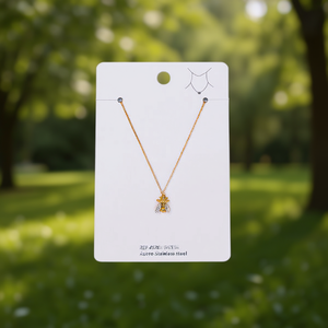 Collar de Acero Inoxidable con Colgante de Abeja Angelina, Cadena de Serpiente Chapada en Oro, Diseño de Insecto Bonito, Joyería de Regalo Unisex, 12 mm - Product Image 2