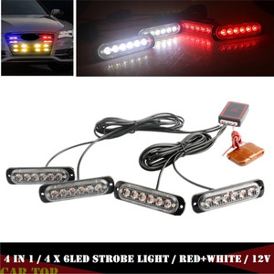 4 pièces lampe stroboscopique pour voiture, camion, lampe stroboscopique ambre, 24LED, lumière stroboscopique, voiture <span class=keywords><strong>LED</strong></span> <span class=keywords><strong>12V</strong></span>, lumières de remorque - Product Image 6
