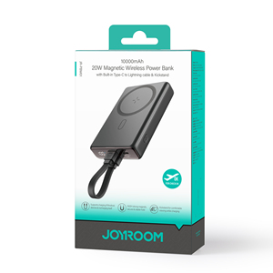 <span class=keywords><strong>Joyroom</strong></span> แบตเตอรี่สำรองแม่เหล็กไร้สายแบบพกพา10000mAh ชาร์จเร็วพร้อมสายเคเบิ้ลและขาตั้งในตัว - Product Image 5