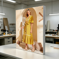Profilé en aluminium Flexface pour enseigne, boîte à lumière en aluminium extrudé, profil textile UV, toile de fond pour boîte à lumière, profil SEG en aluminium, directement de l'usine