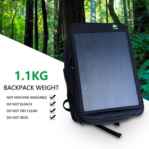OEM Factory Custom-makes Portable 14W Solar Backpack Waterproof Anti-theft Backpack <b>Bag</b> LS-15W Solar Backpack - Product Image 3