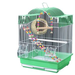 Jaula de pájaros en forma de casa con patrón sólido de lujo, jaula de cría de acero para loros, pinzones, periquito, Lovebird, cacatúa, Sunbird, perros - Product Image 1