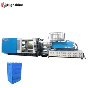 Caja de almacenamiento de plástico plegable Highshine 2024 1050Ton/máquina de moldeo por inyección de contenedores