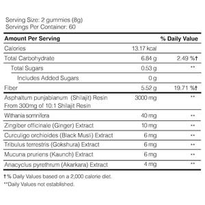 Hot Selling Shilajit Gummies Enhance Strength Muscle Recovery Reduce Fatigue Improve Overall Health Ashwagandha Supplement - Product Image 3