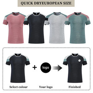 T-shirts de sport pour hommes, de haute qualité, confortables, respirants, à manches courtes, pour l'entraînement - Product Image 6