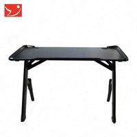 Bureau et chaise de jeu pour ordinateur personnalisés avec pieds en Y noirs
