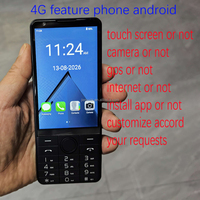 Teléfono Android Odm 4g 5g con Teclado Flip, Doble SIM, Pantalla Táctil, Botones, Desbloqueo con Teclado, Cámara