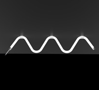 Bande lumineuse LED néon flexible en silicone de 25 mm de diamètre, étanche IP67, 24 V, pour éclairage paysager, CRI élevé, garantie 5 ans