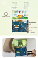 Carte de commande d'écran LCD universelle Polcd 4,3'' 5'' 40 broches, kit complet DIY, mini carte de commande