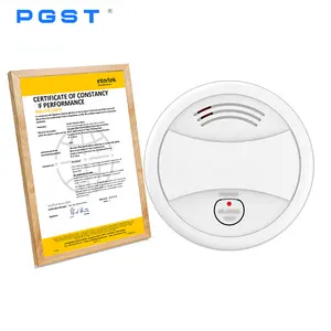 PGST-Brandmelder sensor mit Stumm schaltung EN 14604 Zertifiziertes Standalone-Rauchmelder-Brand erkennungs-und Alarmsystem