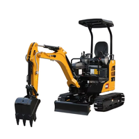 SY18U Excavator Mini Crawler 1,8 Ton Mesin Merk Ternama Kapasitas Bucket 0,04m Daya 14,6kW Pompa Hidrolik Merk Ternama