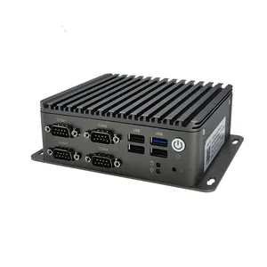 Mini Computer J1900 Quad Core 2.0GHZ Barebone 4 COM 2 Lan Pocket PC POS Mini PC With Onboard 4GB RAM