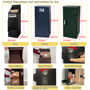 Cassetta Postale Giapponese in Legno per Consegna Sicura di Posta e Pacchi per Uso Postale - Product Image 4