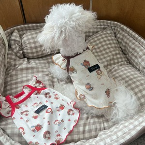 Summer <b>clothes</b> for pet dogs, cool and cute cartoon <b>cat</b> vests and camisoles for Bichon Frises, Teddy Bears, and Schnauzers. - Product Image 1