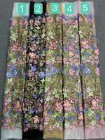 Nouveau design 2025 – Tissu en tulle doux brodé multicolore pour robes de soirée et de danse, idéal pour femmes et enfants