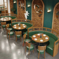 Tables et chaises de restaurant et d'hôtel de luxe modernes, disponibles en tailles et styles personnalisés