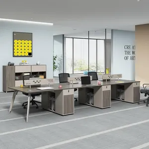 李宇热卖站桌120度办公桌工作站电脑适用于2 4 6人工作站办公家具