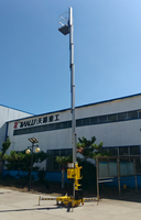 Plateforme élévatrice hydraulique TERLION TRWP1-9 8,9 m en alliage d'aluminium à mât unique avec option d'alimentation électrique pour la vente au détail