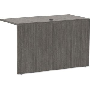 Alera Valencia Series Reversible Return/Bridge Shell 47.25w X 23.63d X 29.5h Gris Hecho de metal duradero - Product Image 5