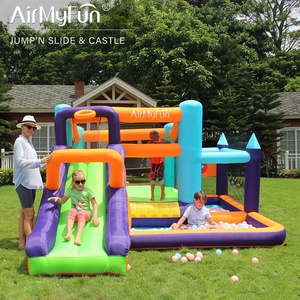 Maison gonflable Airmyfun en PVC avec toboggan Maison gonflable avec souffleur <span class=keywords><strong>Grand</strong></span> château gonflable pour enfants - Product Image 2