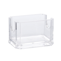 Série en plastique Hotel Essentials-Fournitures d'hôtel élégantes et durables Porte-savon rond Pot en coton-tige et support de télécommande TV