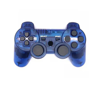 Control de Videojuegos Inalámbrico Transparente con Bluetooth, con Motor de Vibración, Joystick para PC