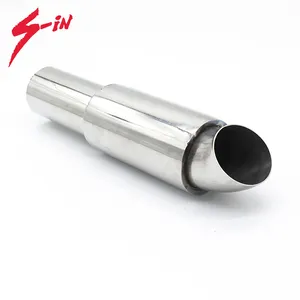 Auto Rear Silencer Exhaust Muffler valve cutout tuning exhaust sound with inside grid
