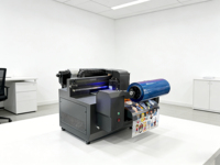 Nueva Impresora 3D de Etiquetas y Pegatinas para Botellas con Cabezal DX7, Impresora UV de Cama Plana Semiautomática para A2/A3/A4, 1 Año de Garantía
