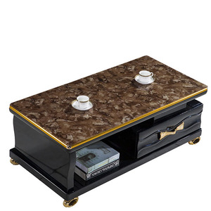 Wholesale Custom Turkey Stylish Lowes Simple <strong>Small</strong> Design Pole Glass Stand <strong>Bracket</strong> for <strong>Tv</strong> Stand Coffee Table 2 in 1 - Product Image 2