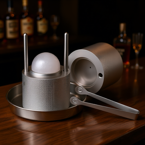 Prensa para Hacer Bolas de Hielo de 53 mm, de Acero Inoxidable, Reutilizable, Herramienta de Bar para Whisky y Cócteles - Product Image 2