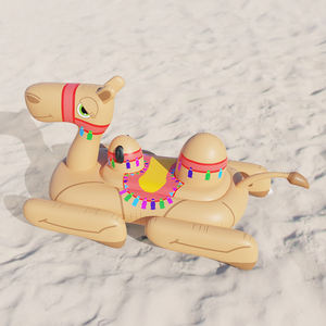 Verdicktes PVC Aufblasbares Kamel-Schwimmtier Aufblasbare Wasserliege Schwimmende Insel Party-Spielzeug für Erwachsene und Kinder - Product Image 2