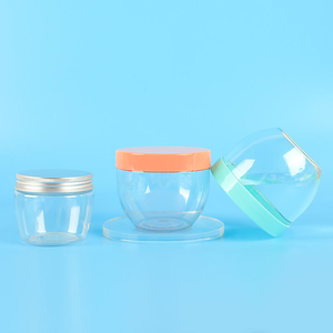 Hot Selling Bowl Shape Pet Plastic Cosmetic Jar with Screw Top for Body Butter Lotions Scrubs <b>Eye</b> <b>Cream</b> Body <b>Creams</b> Hair <b>Creams</b> - Product Image 4